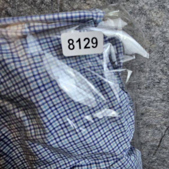 Vintage Ralph Lauren Shirt Mens Large Blue Flannel Check Plaid Button Up - Picture 8 of 8